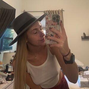 Grey biltmore x madewell felt hat NWT